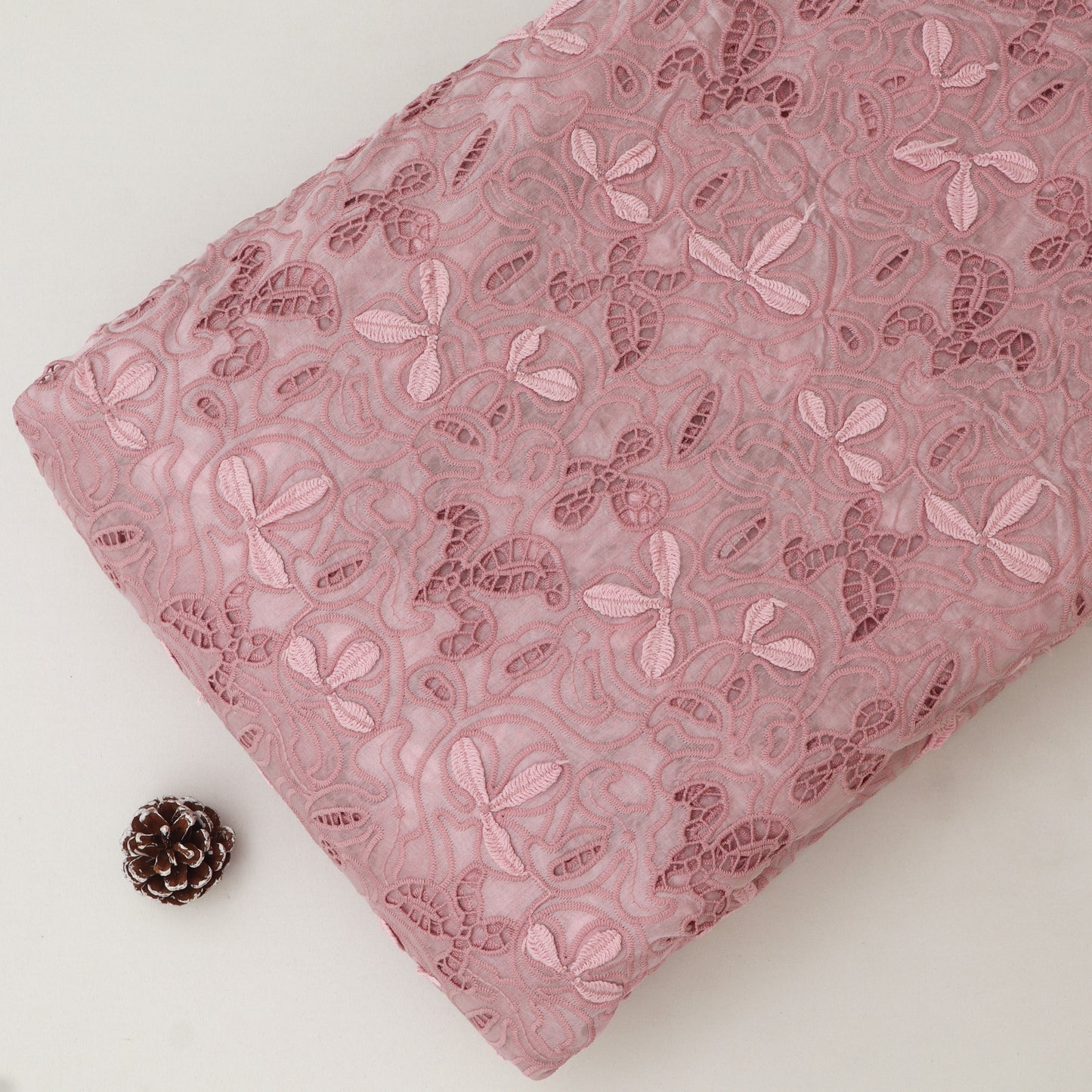 Chanderi Embroidery Fabric