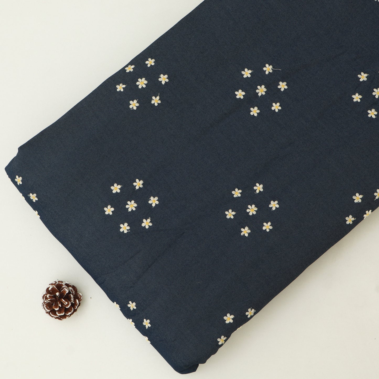 Denim Embroidery Fabric