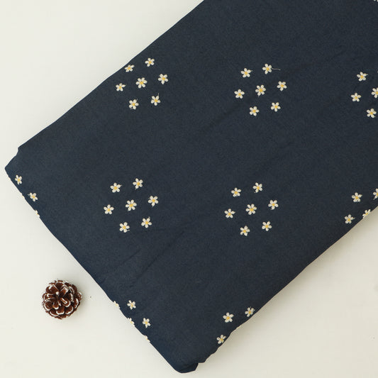 Denim Embroidery Fabric
