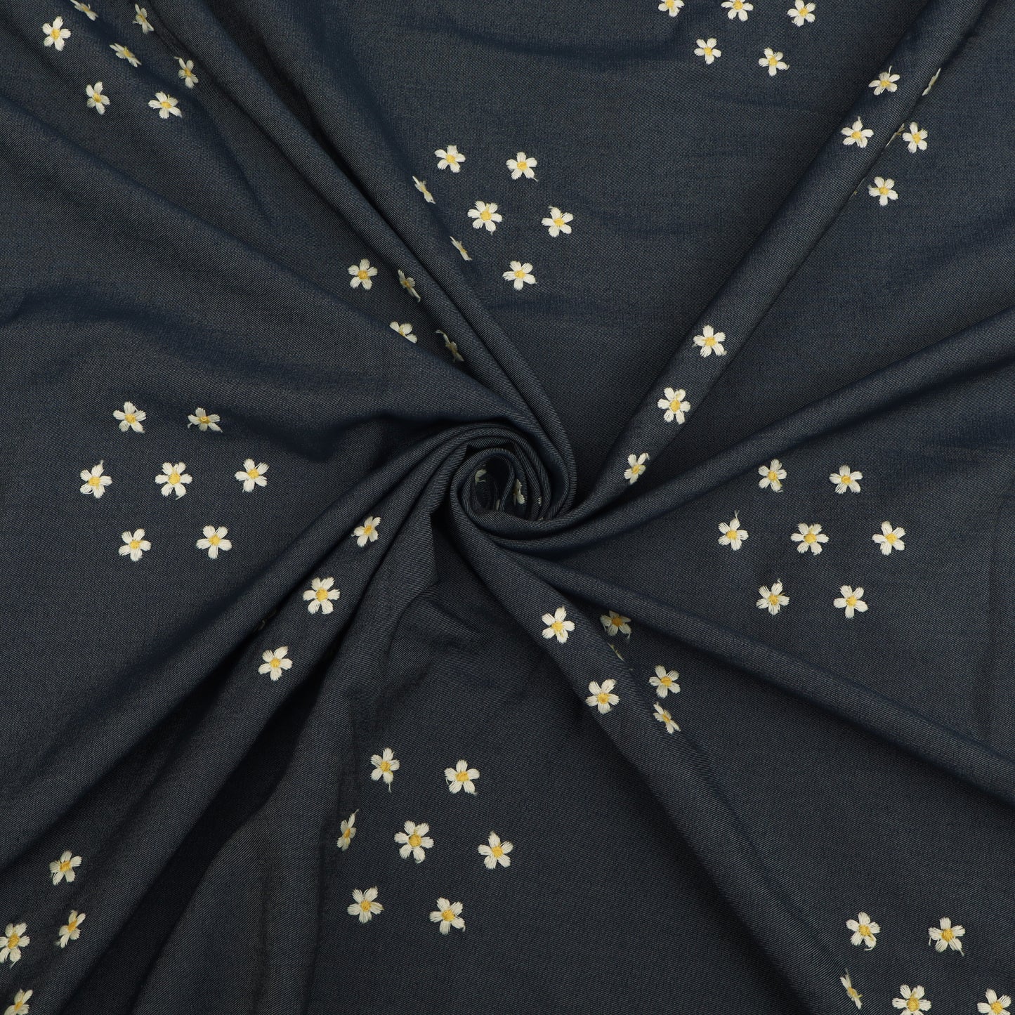 Denim Embroidery Fabric