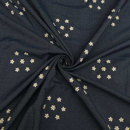 Denim Embroidery Fabric