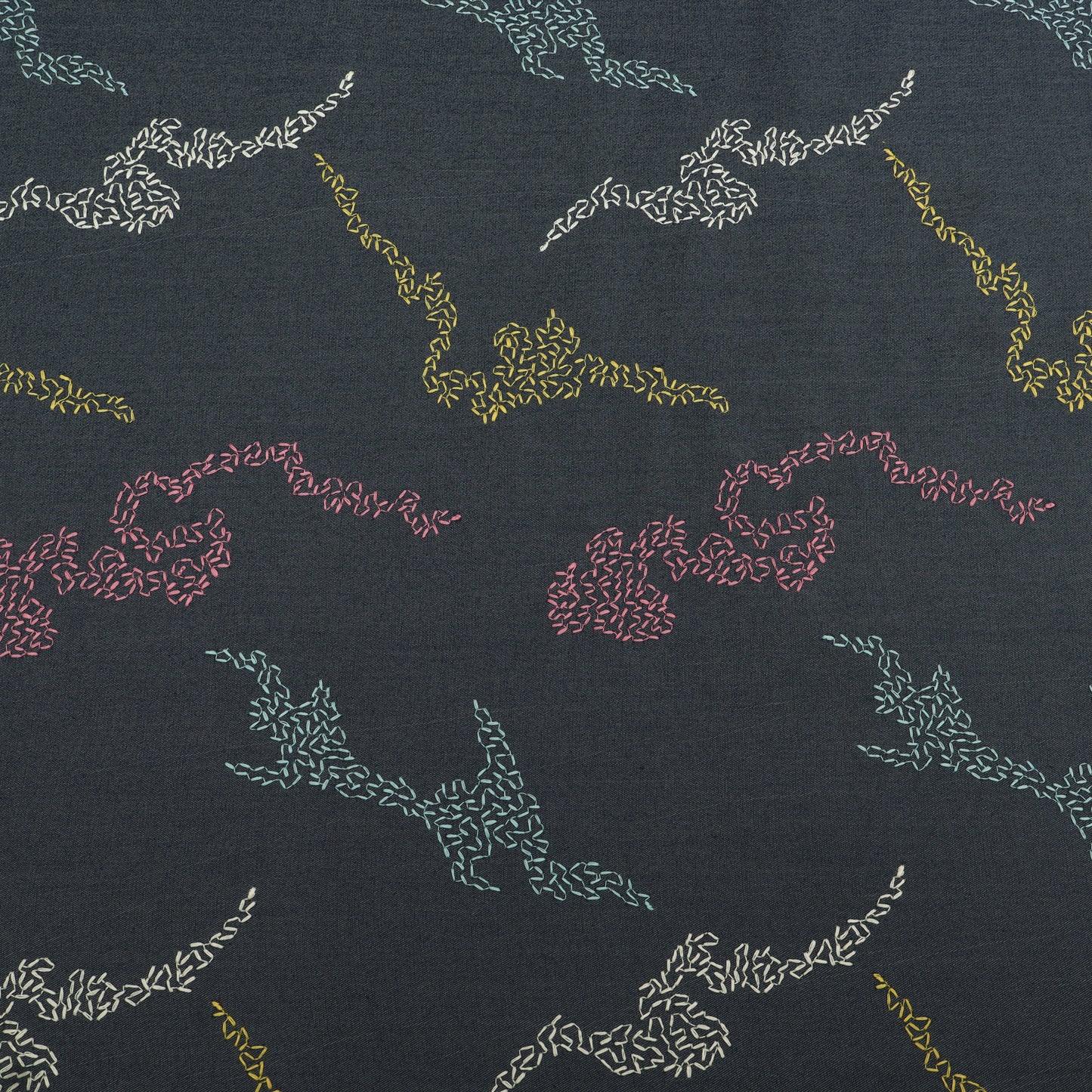 Denim Embroidery Fabric