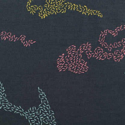 Denim Embroidery Fabric