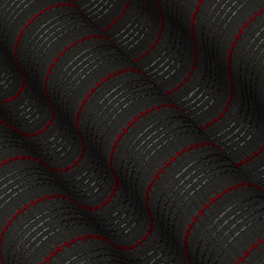 Green Color Nokia Kantha Work Fabric