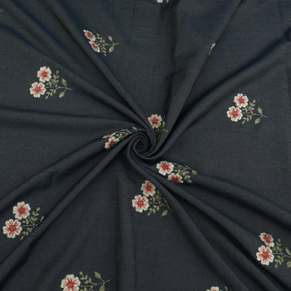 Denim Embroidery Fabric