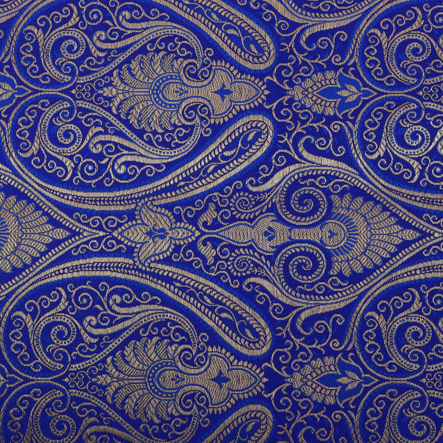 Blue Color Brocade Fabric