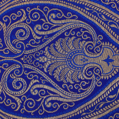 Blue Color Brocade Fabric