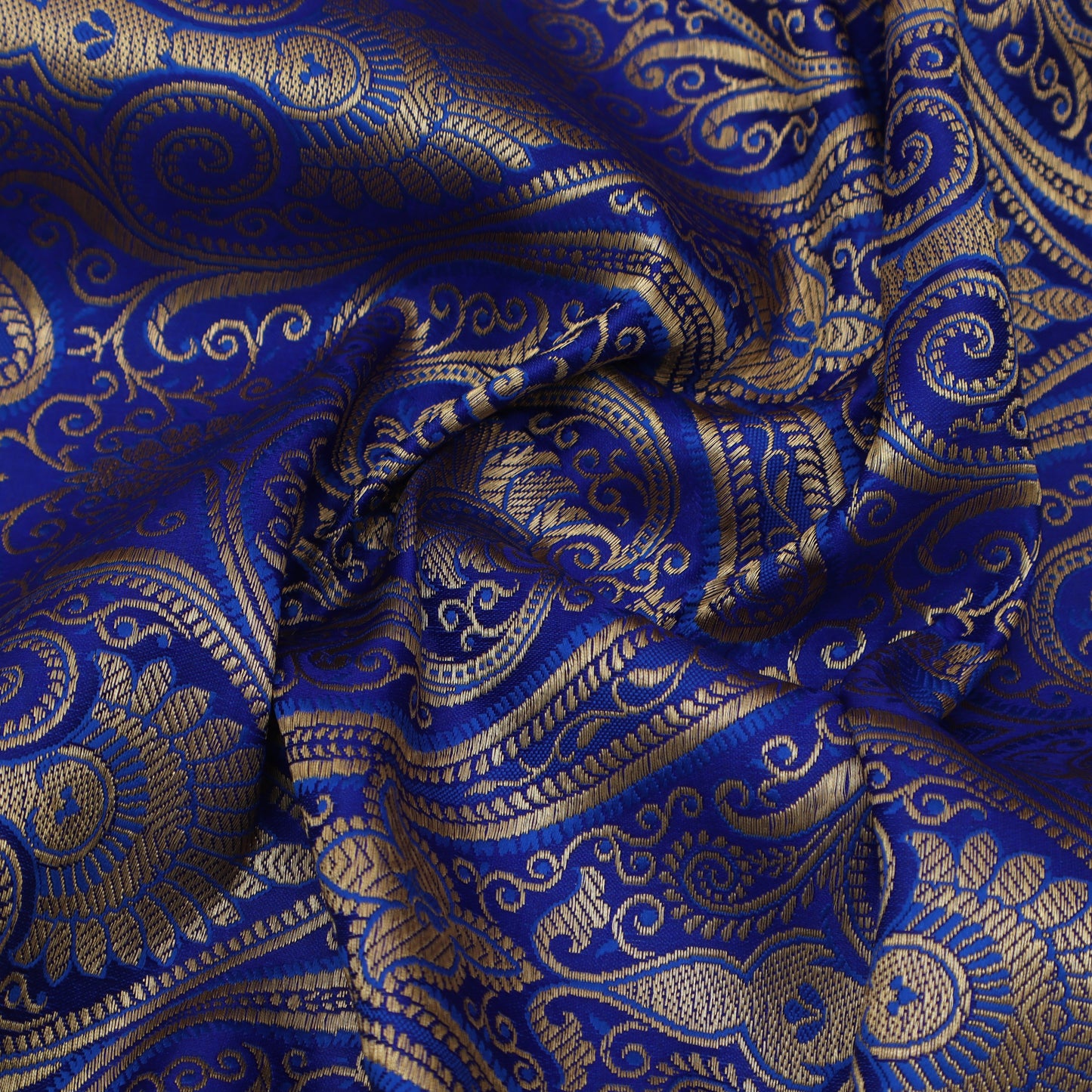 Blue Color Brocade Fabric