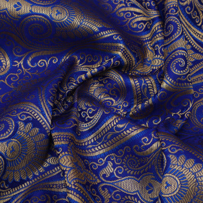 Blue Color Brocade Fabric