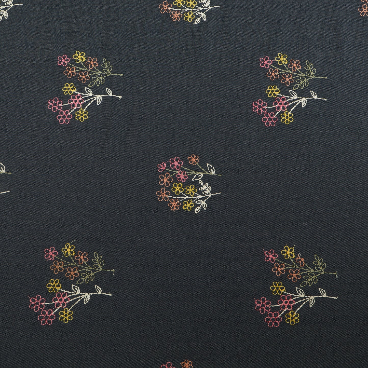 Denim Embroidery Fabric