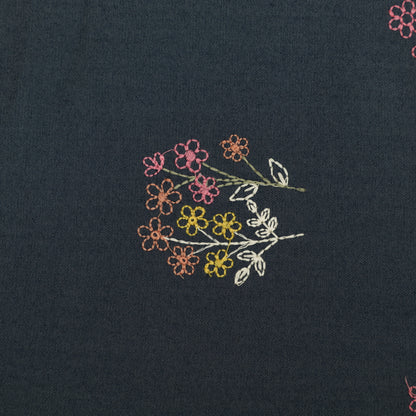 Denim Embroidery Fabric