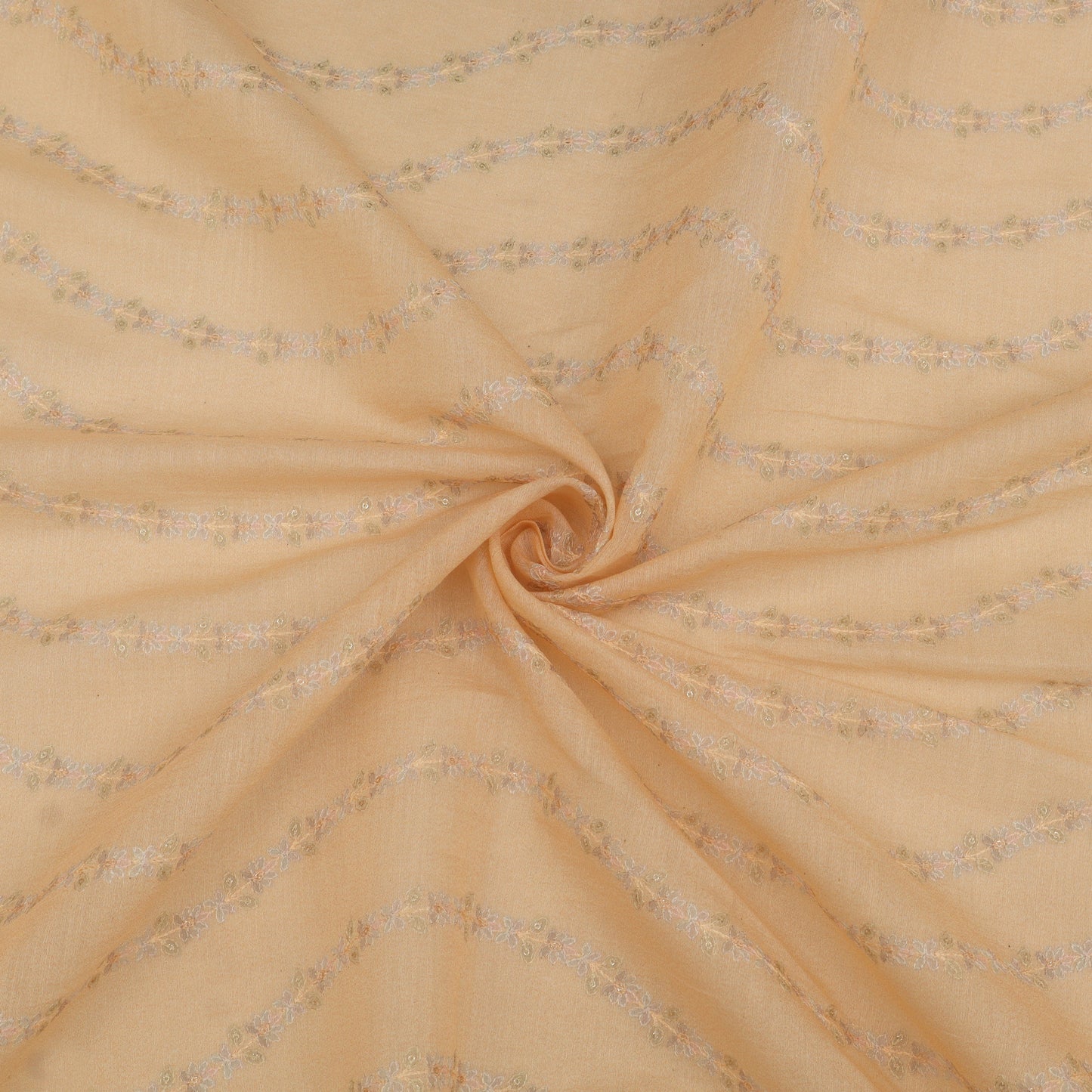 Chanderi Embroidery Fabric