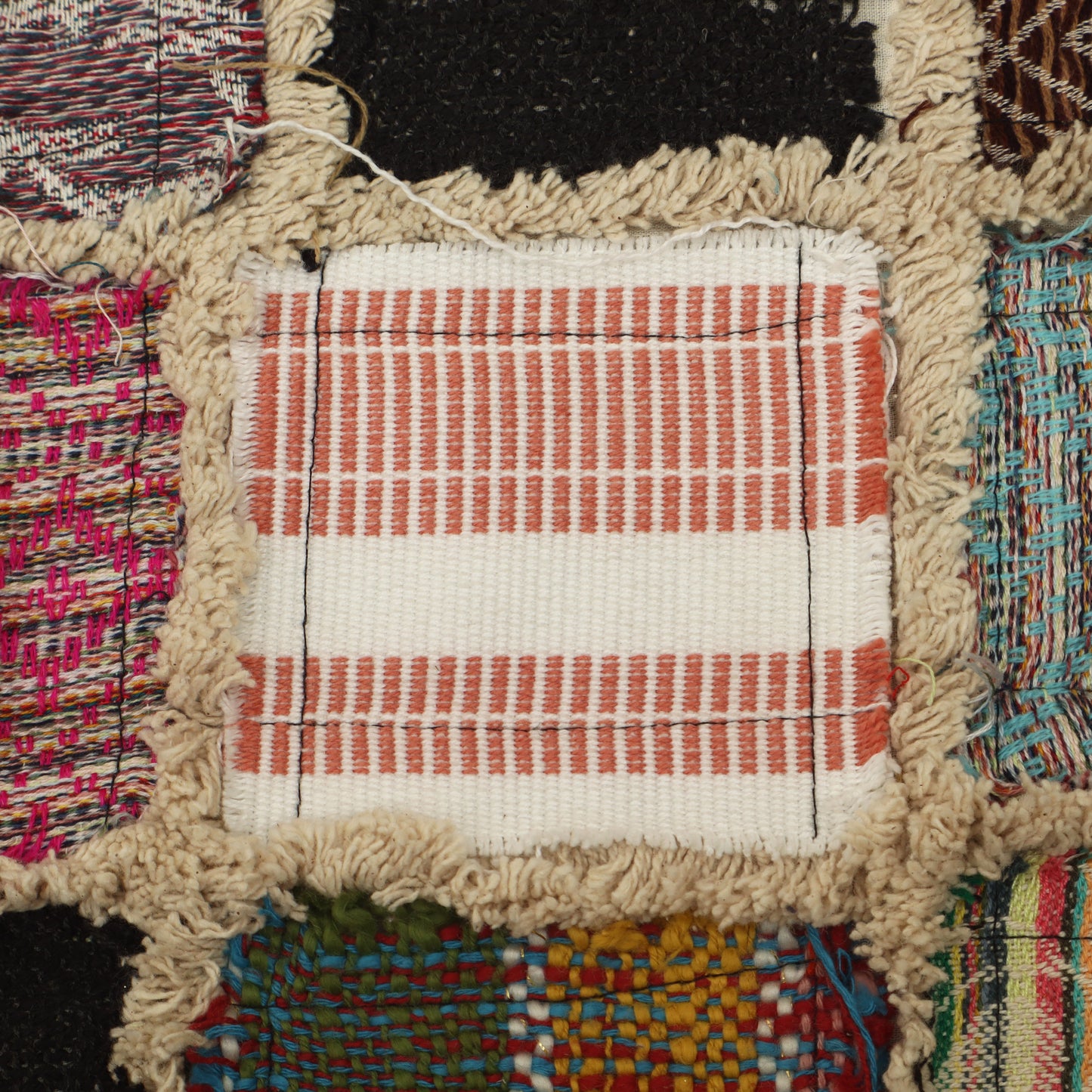 Cotton Jute Embroidery Fabric