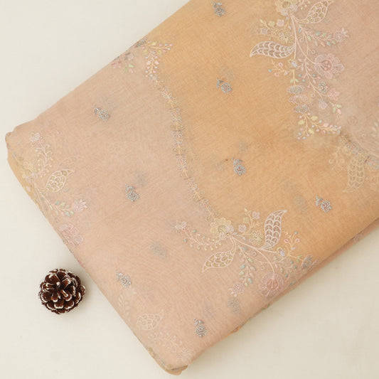 Chanderi Embroidery Fabric