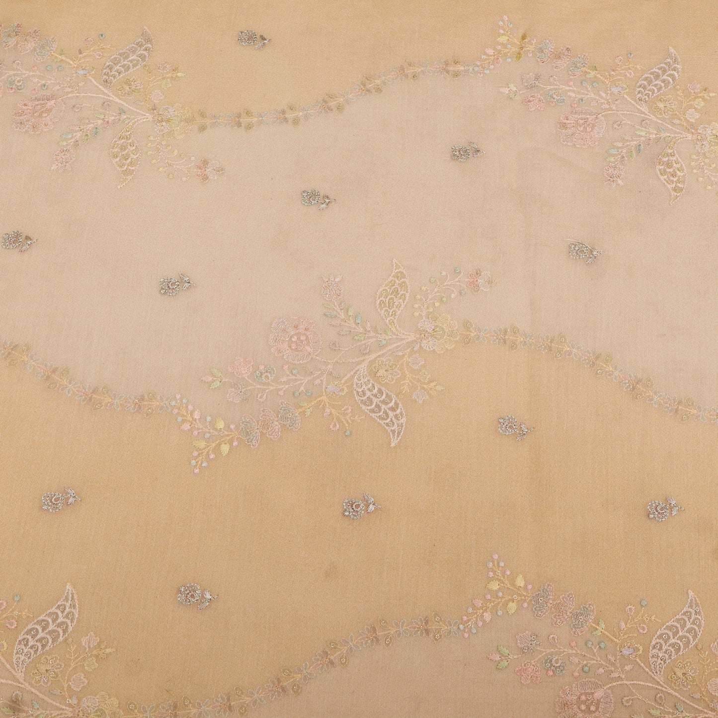 Chanderi Embroidery Fabric