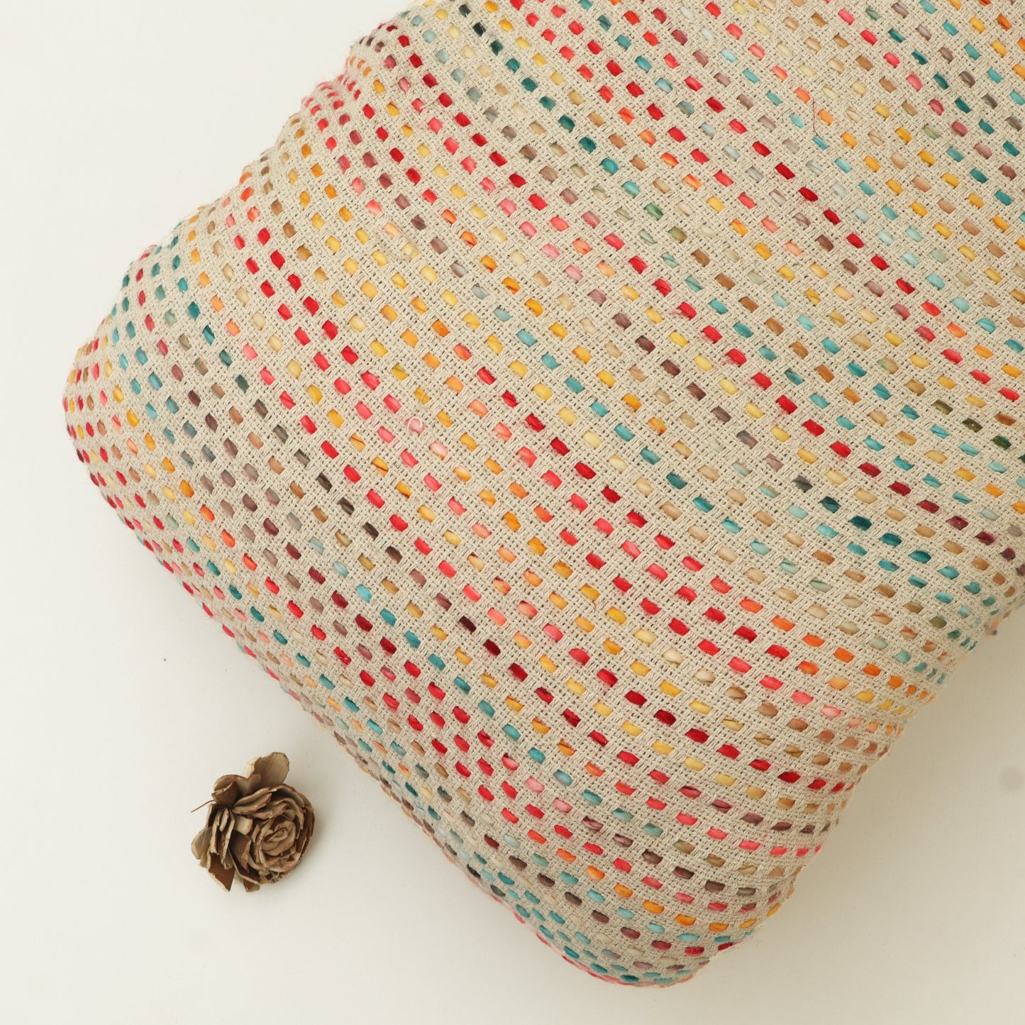 Cotton Jute Embroidery Fabric