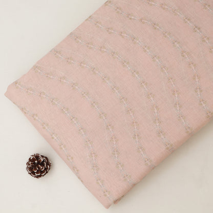 Chanderi Embroidery Fabric