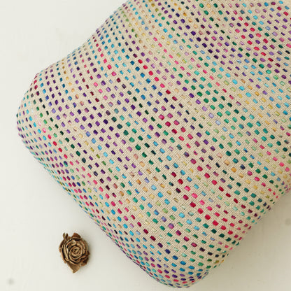 Cotton Jute Embroidery Fabric