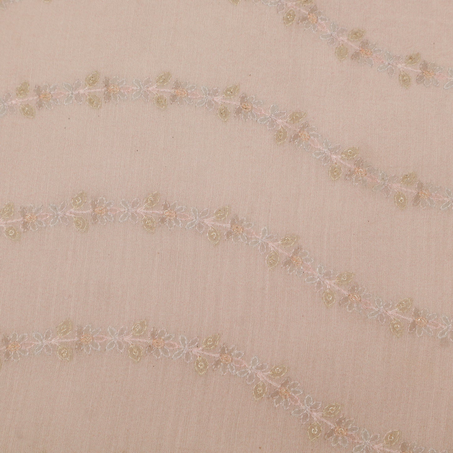 Chanderi Embroidery Fabric