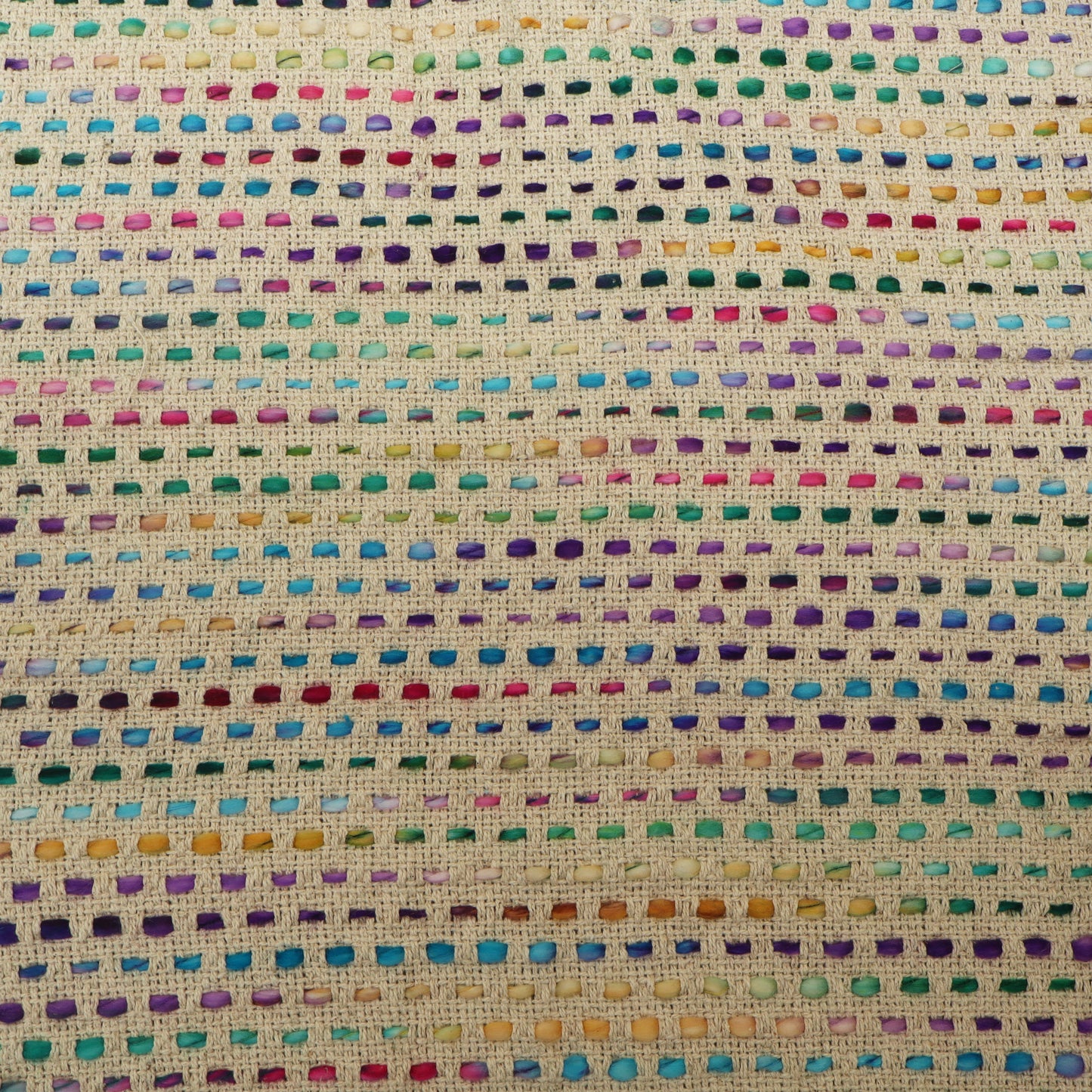 Cotton Jute Embroidery Fabric