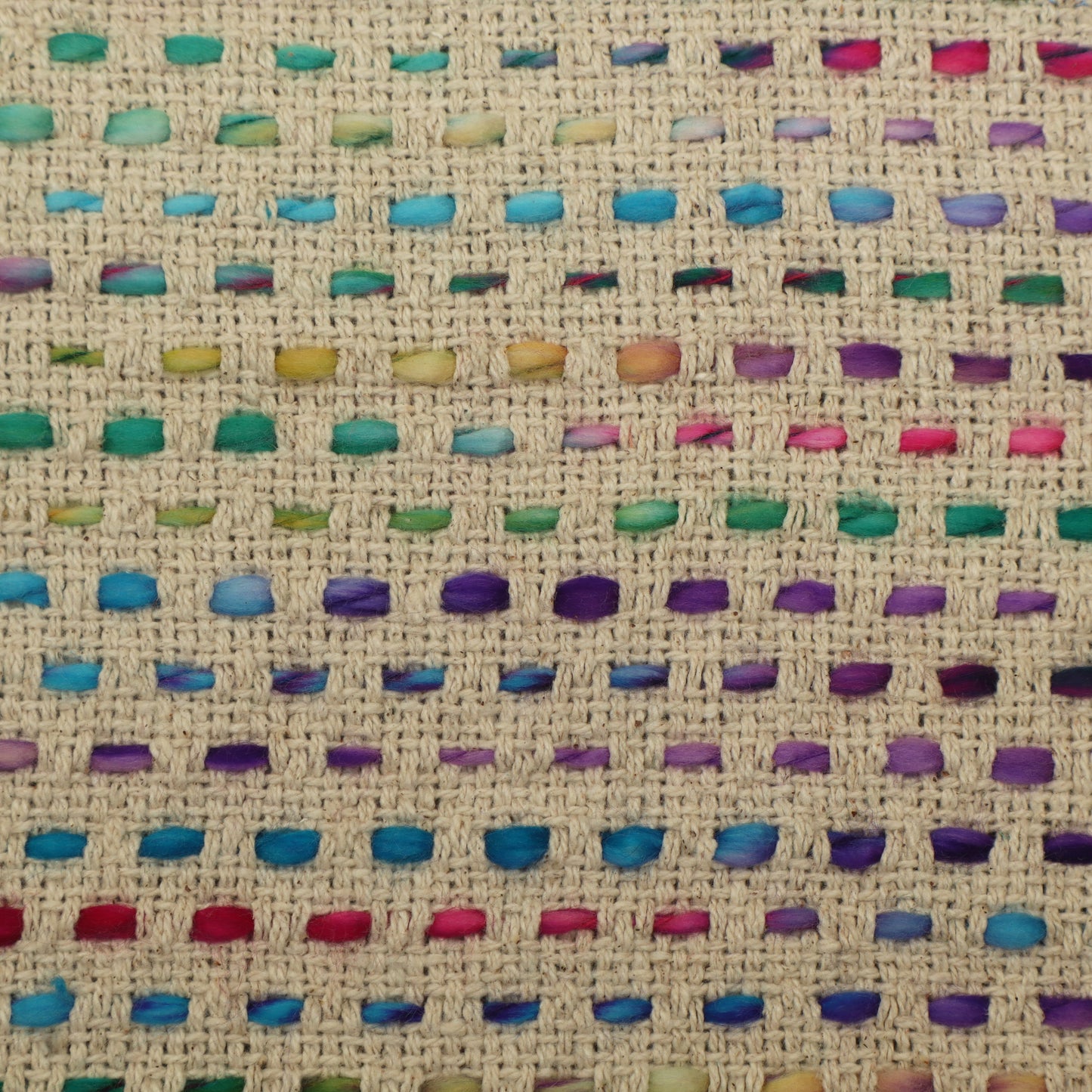 Cotton Jute Embroidery Fabric