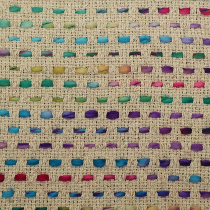 Cotton Jute Embroidery Fabric