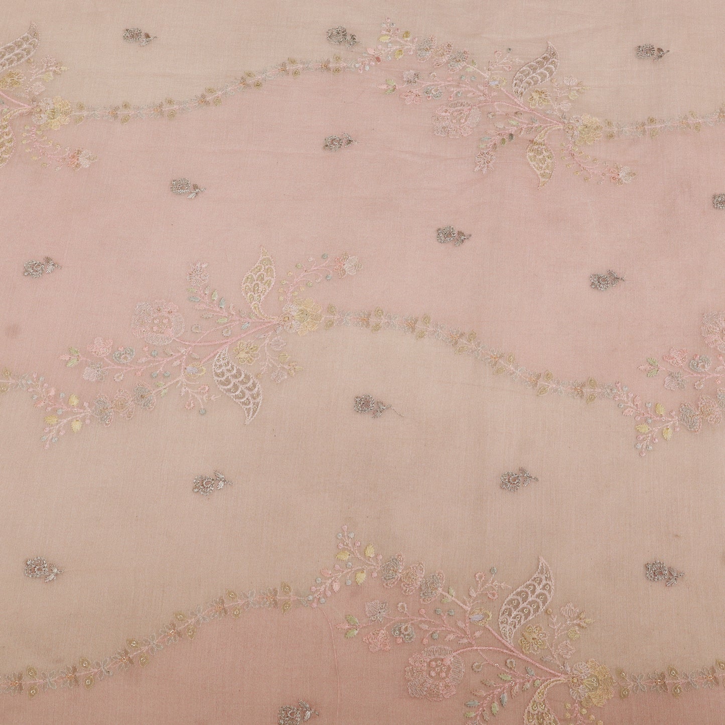 Chanderi Embroidery Fabric