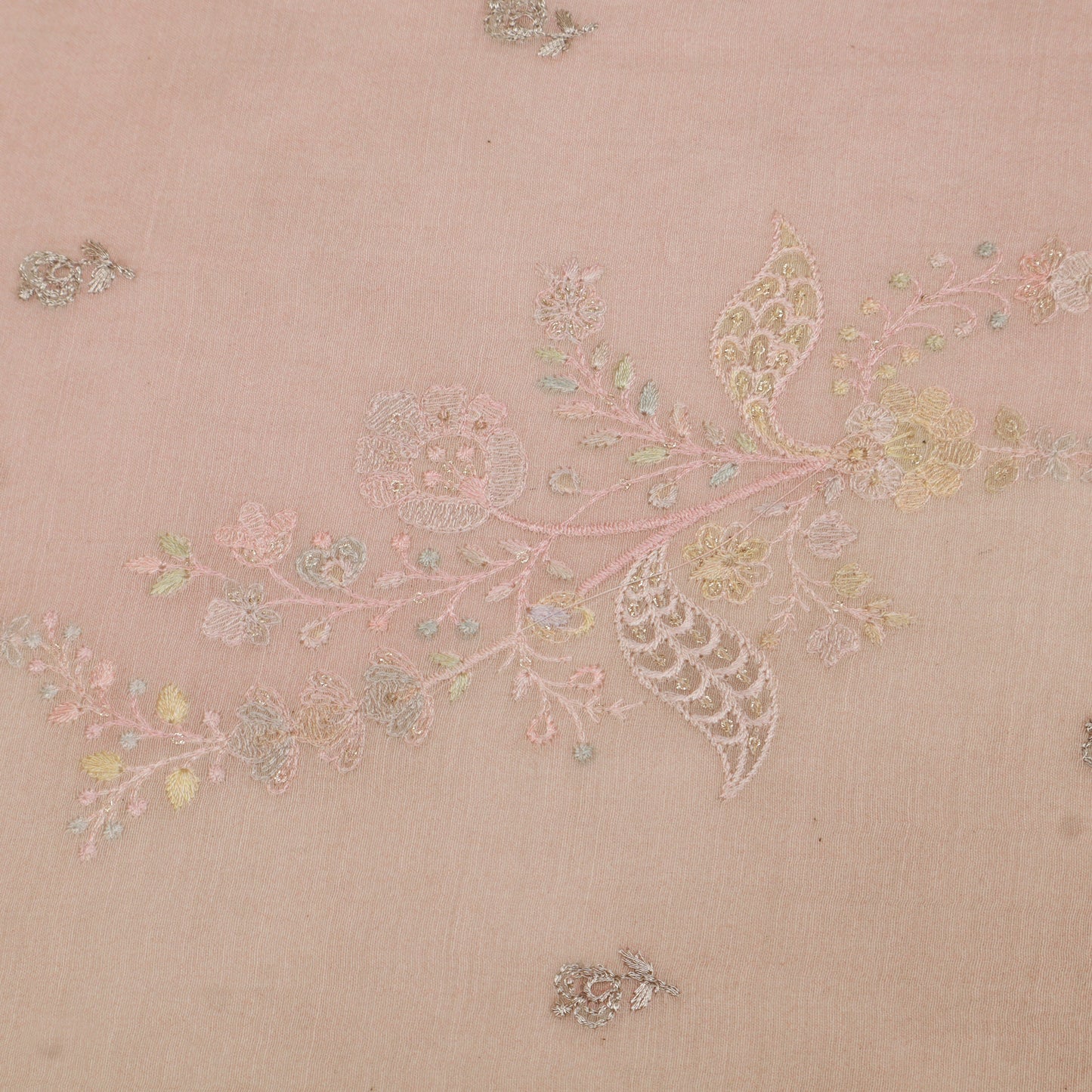 Chanderi Embroidery Fabric
