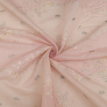Chanderi Embroidery Fabric