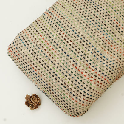 Cotton Jute Embroidery Fabric