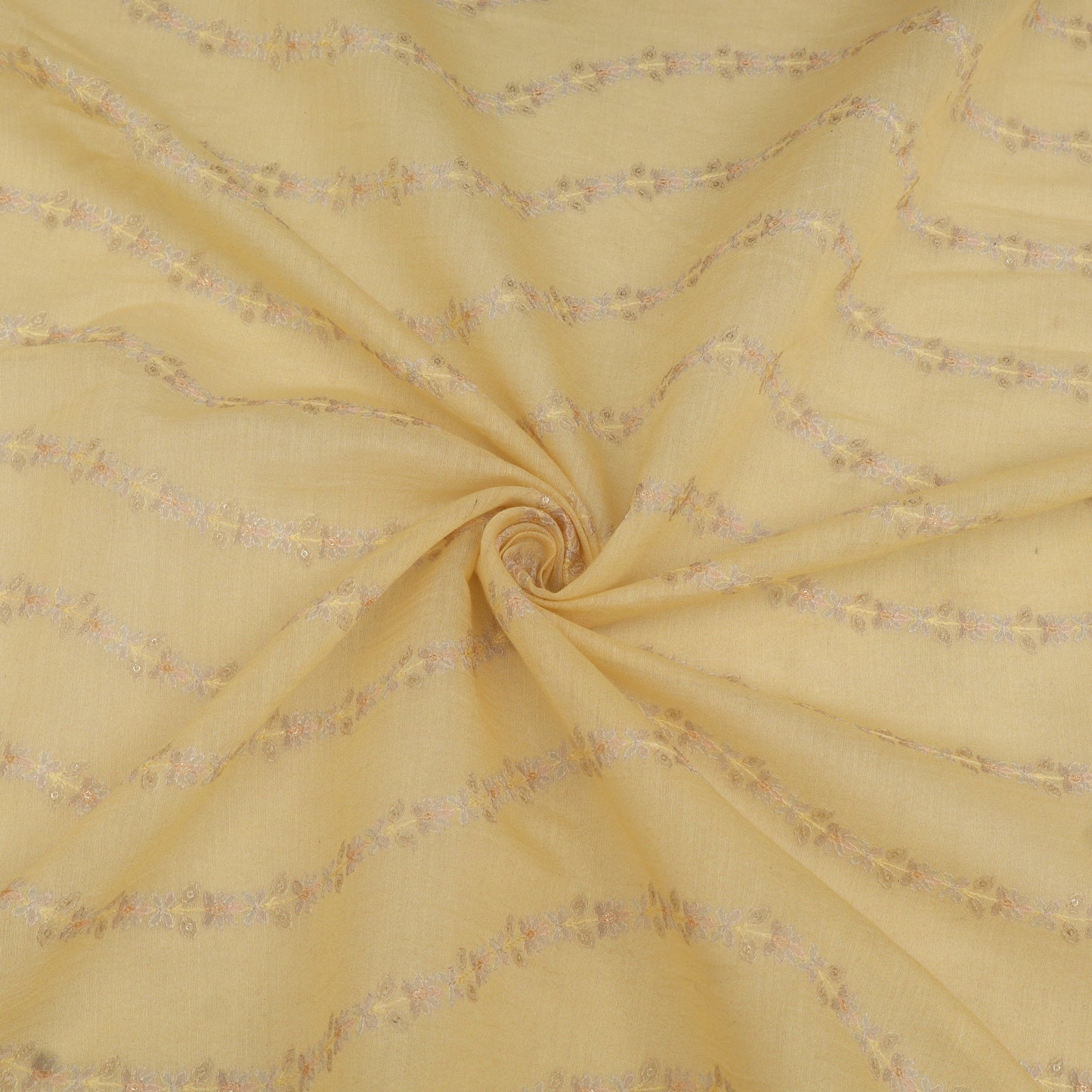 Chanderi Embroidery Fabric