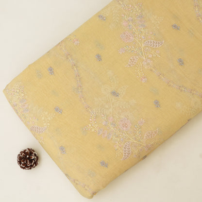 Chanderi Embroidery Fabric