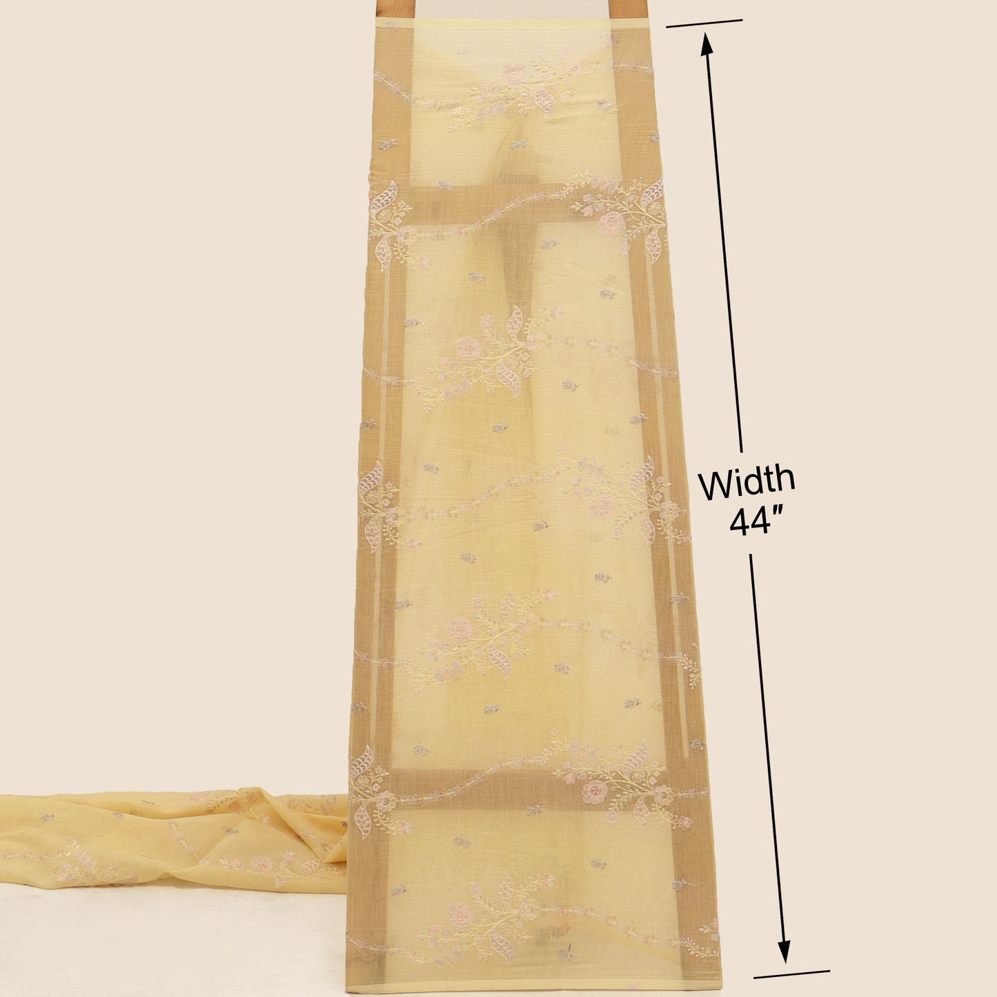 Chanderi Embroidery Fabric