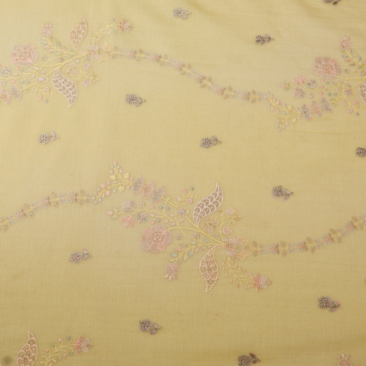 Chanderi Embroidery Fabric