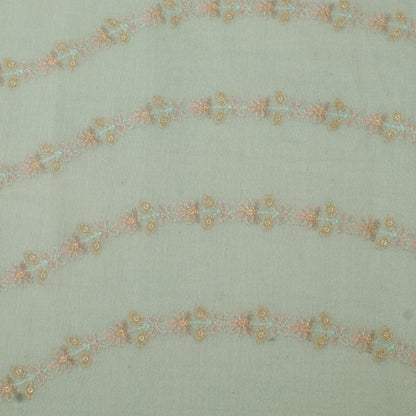 Chanderi Embroidery Fabric
