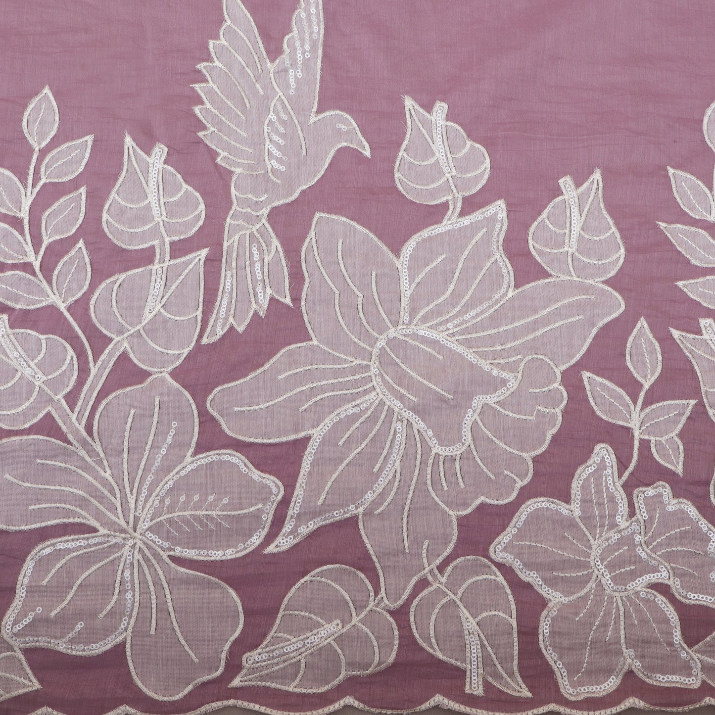 Chanderi Embroidery Fabric