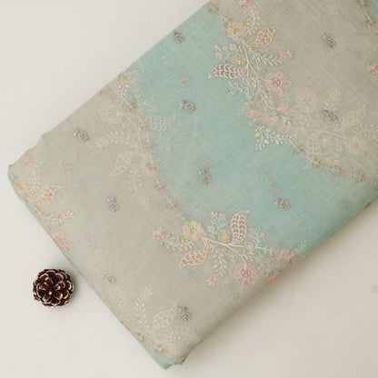 Chanderi Embroidery Fabric