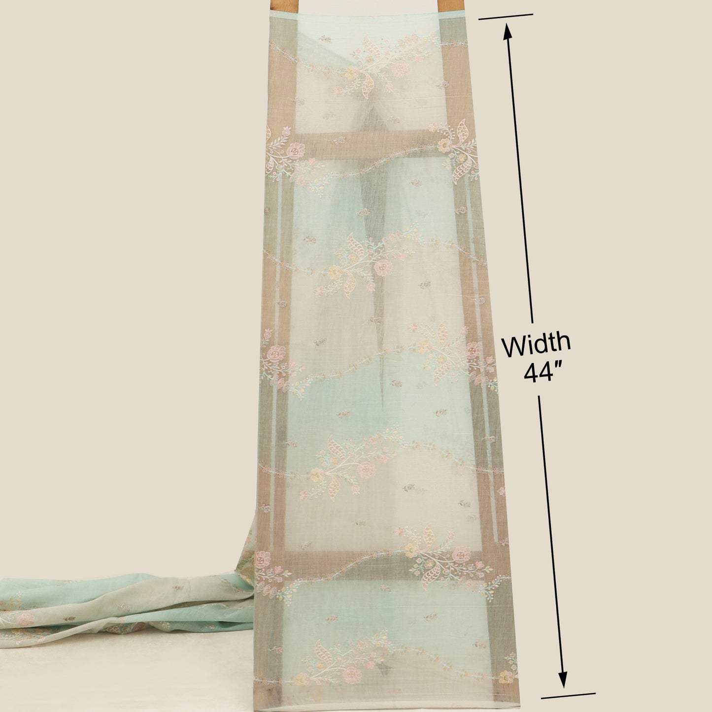 Chanderi Embroidery Fabric