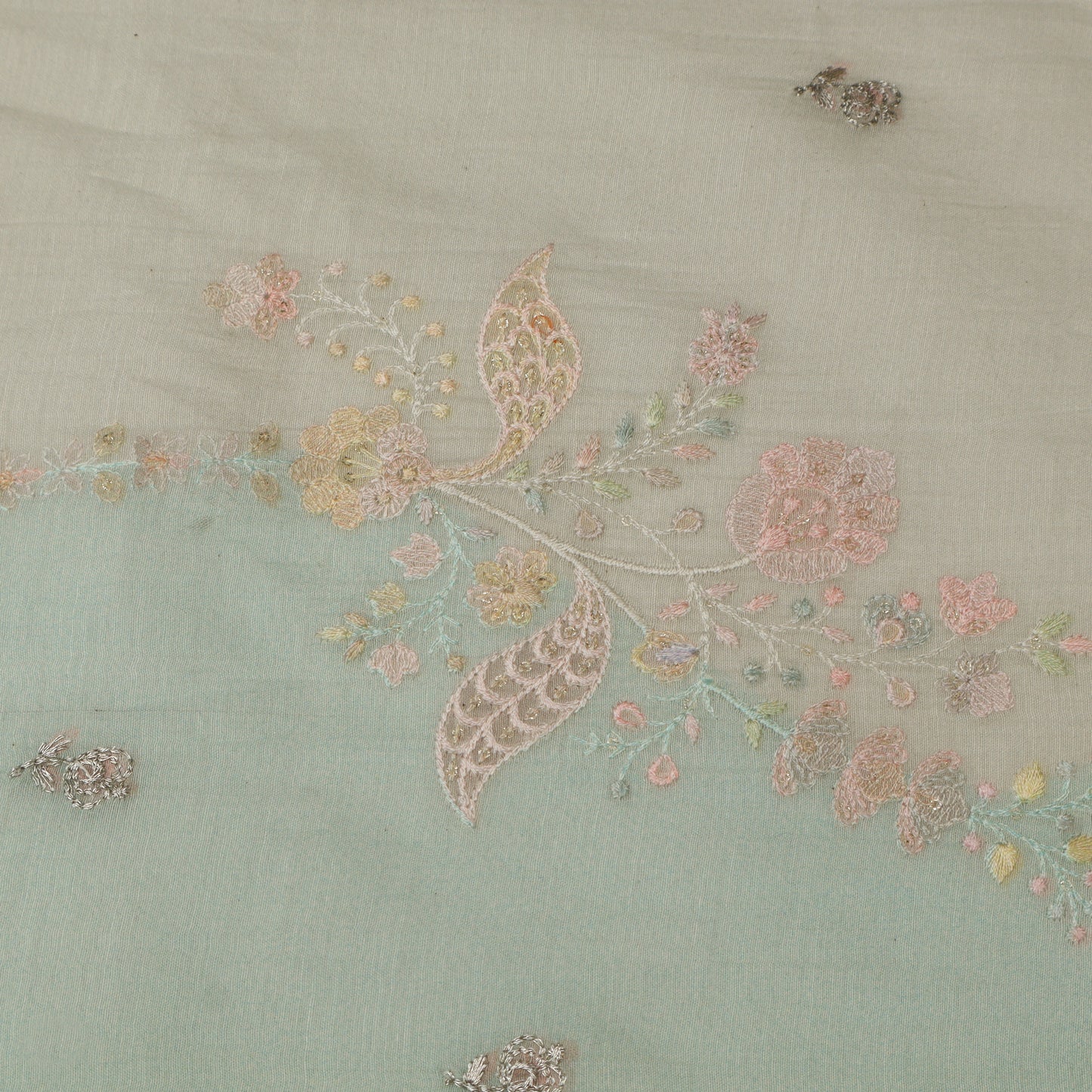 Chanderi Embroidery Fabric