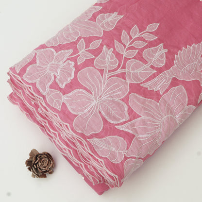 Chanderi Embroidery Fabric