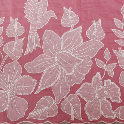 Chanderi Embroidery Fabric