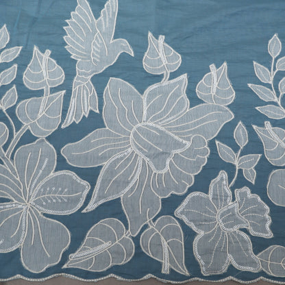 Chanderi Embroidery Fabric