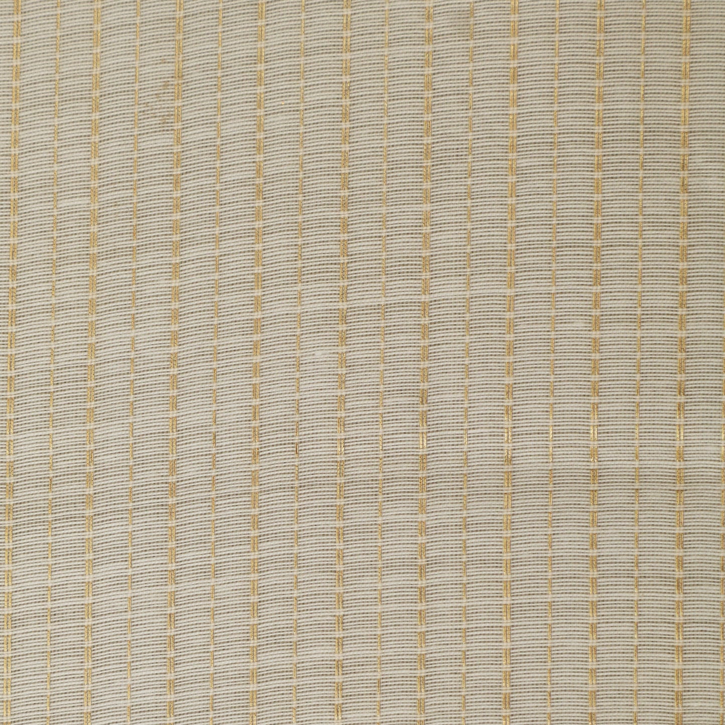 Cream Color Chanderi Zari Stripe Fabric