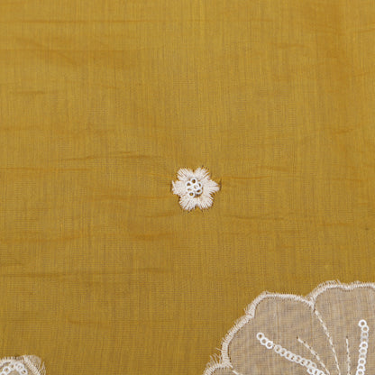 Mul Chanderi Embroidery Fabric