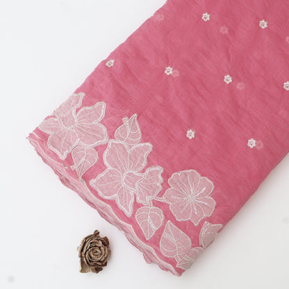 Mul Chanderi Embroidery Fabric