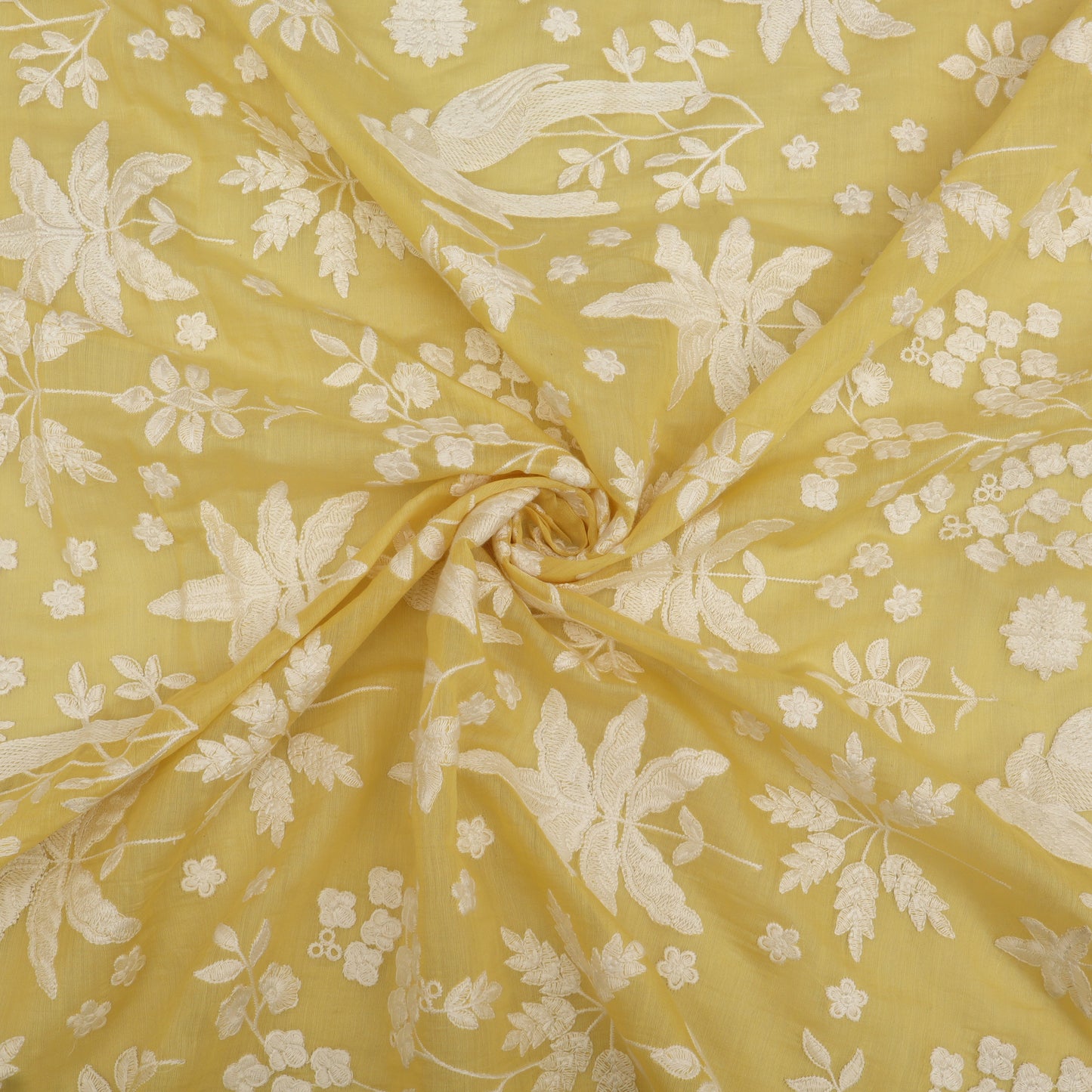 Mul Chanderi Embroidery Fabric