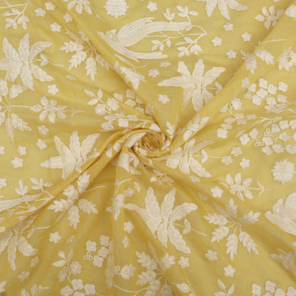 Mul Chanderi Embroidery Fabric