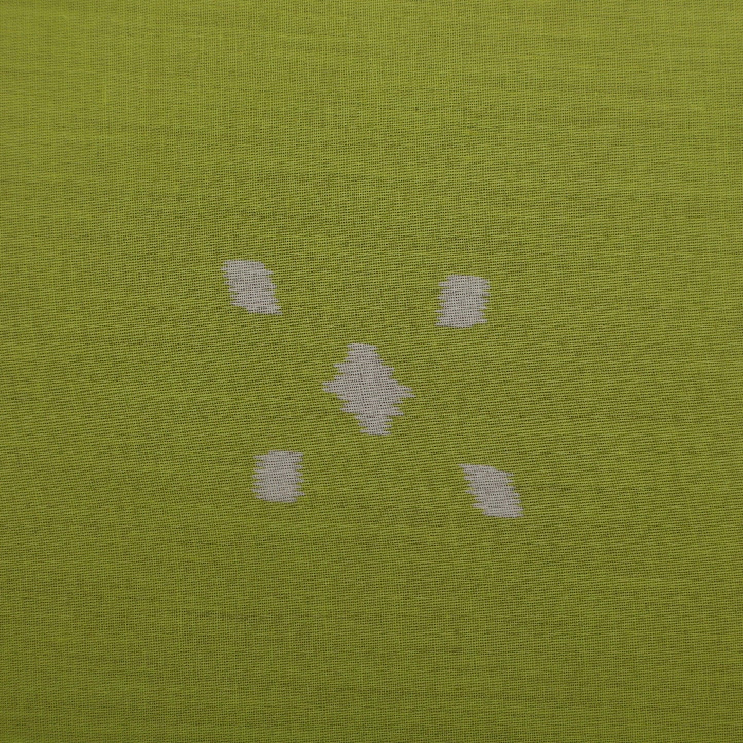 Lime Green Color Mulmul Print Fabric