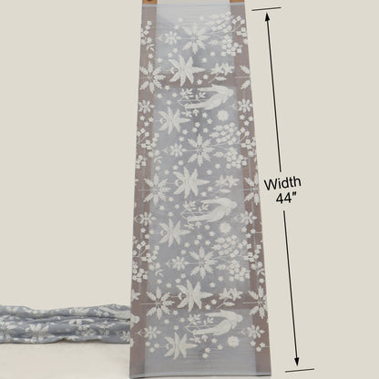Mul Chanderi Embroidery Fabric