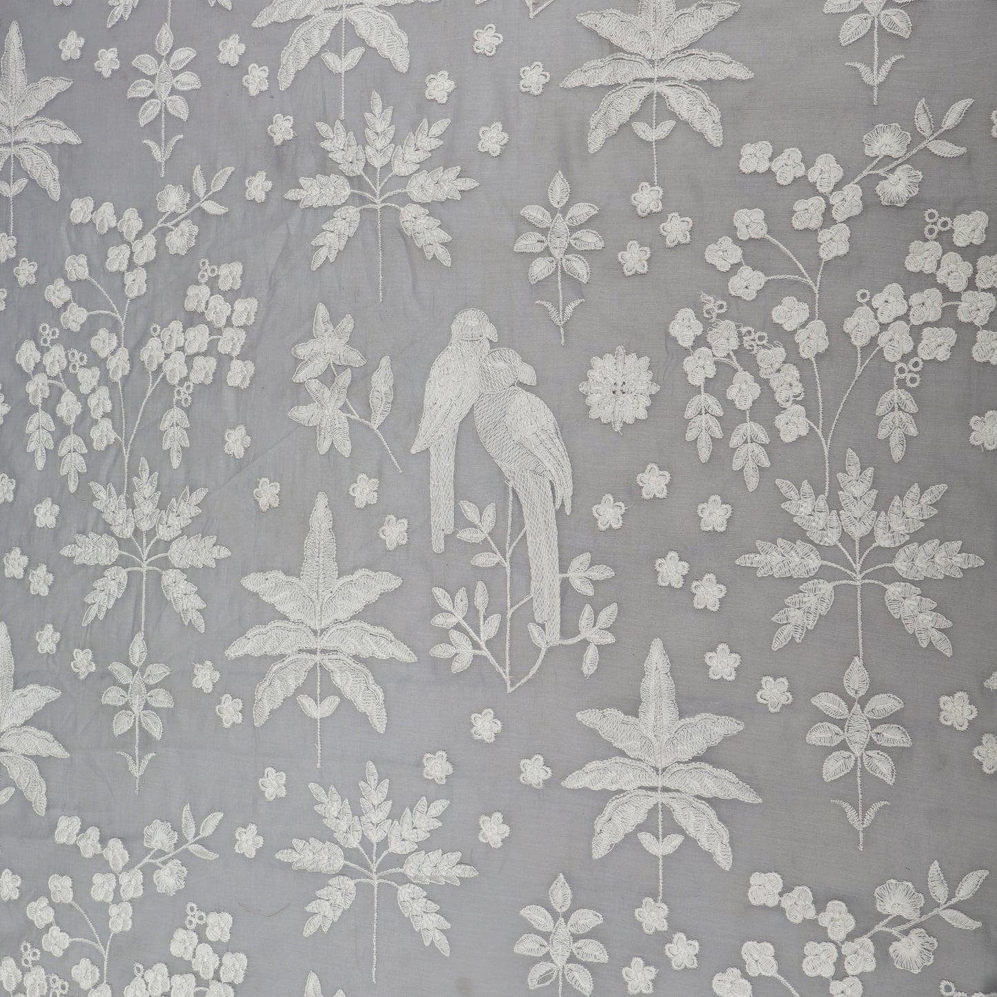 Mul Chanderi Embroidery Fabric